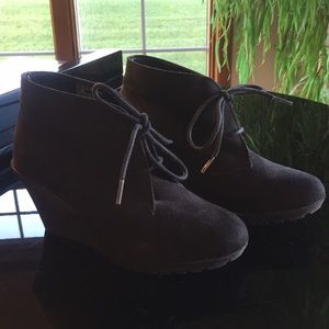 Black Ankle Booties/Wedges